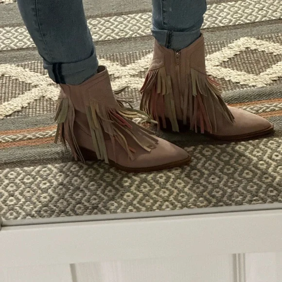 Lawless Fringe Suede Western Boot size 7.5 - Picture 8 of 9